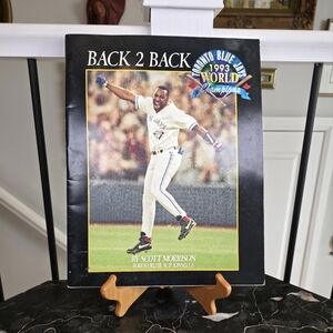 Vintage 1993 Toronto Blue Jays World Series Champions Book "Back 2 Back" Carter